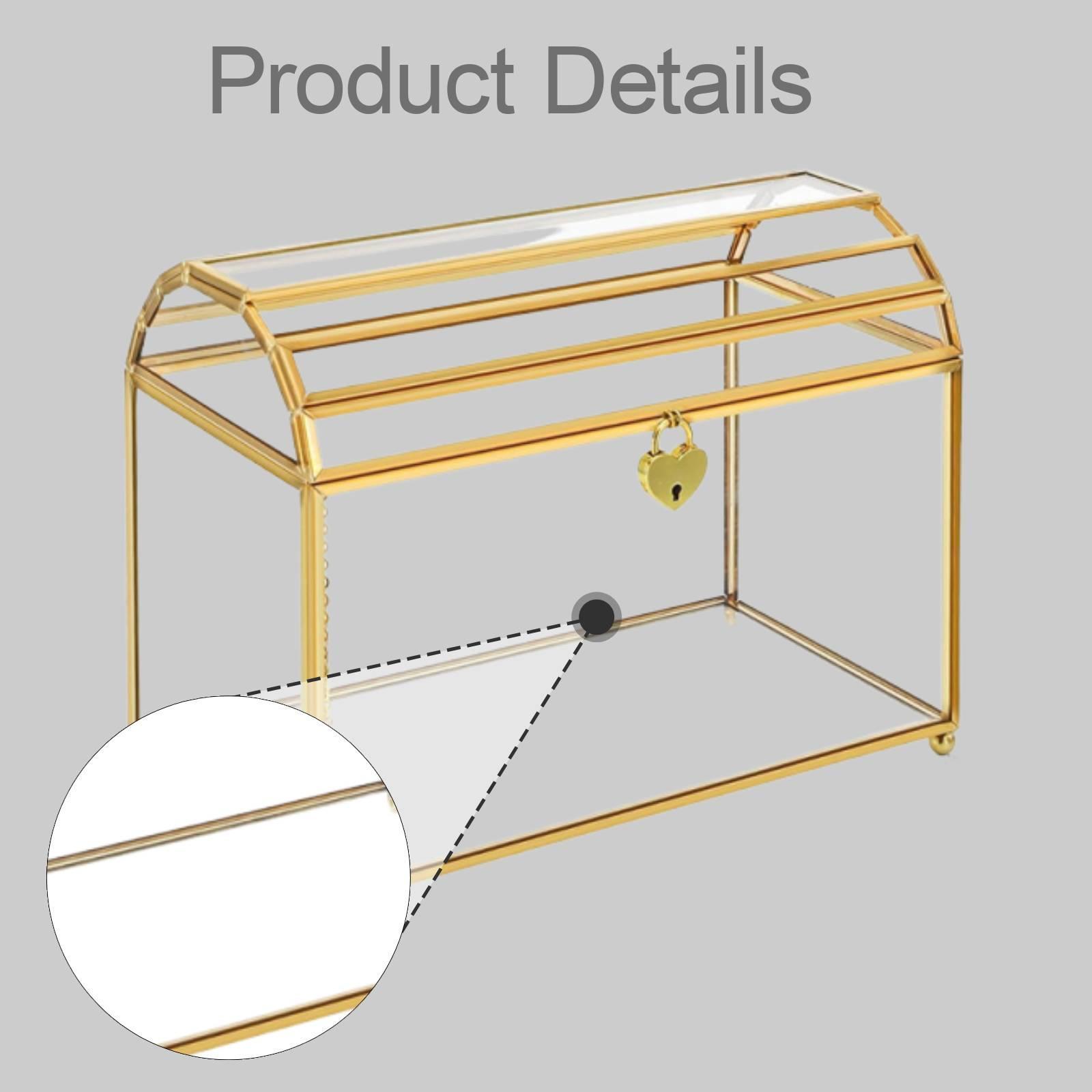 Glazen Bruiloft Kaartenbox Dra - Wedding Card Box recensie en prijs