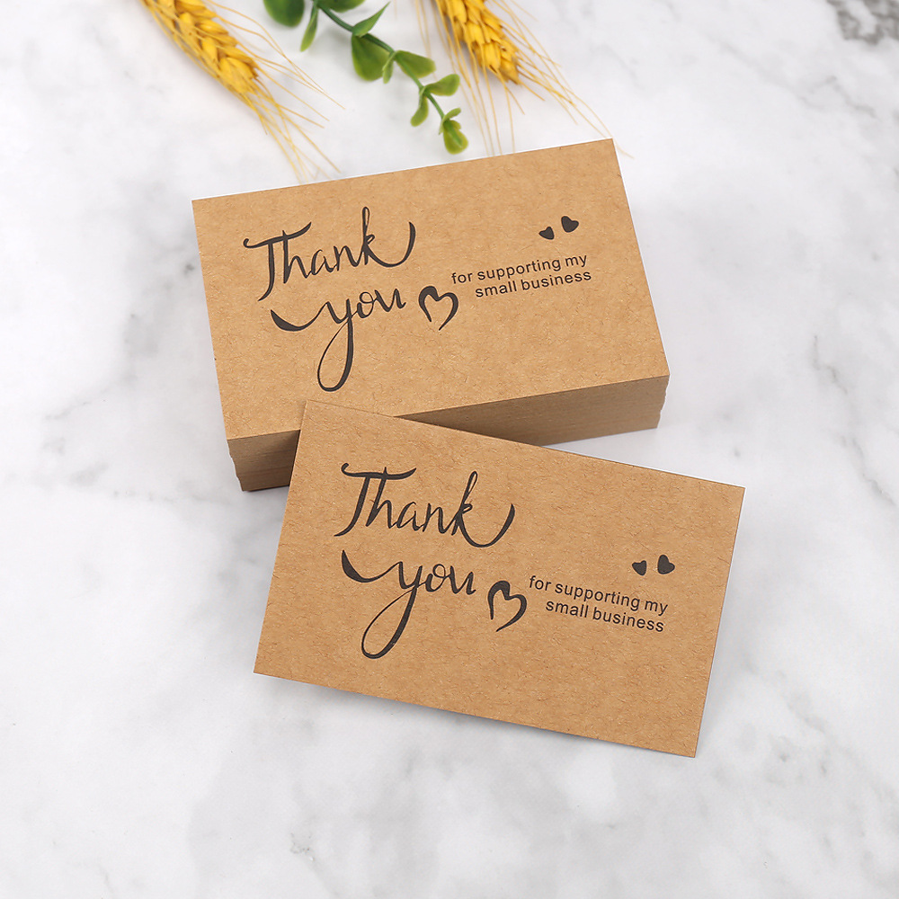 50 stuks bedankkaarten kraftpa - Wedding Decor Supply Store recensie en prijs