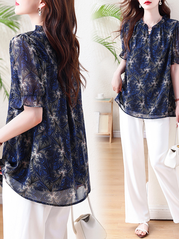 Loszittend T-shirt met bloemen - Good Floral & Wedding Decor Supply Photos recensie en prijs